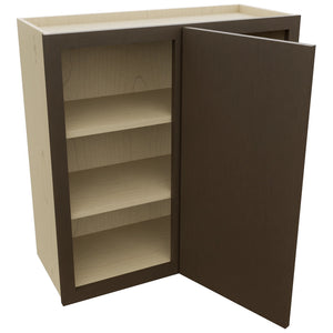Fabuwood Luxe Canyon Oak WBC3030 Wall Corner Blind Cabinet, Open View