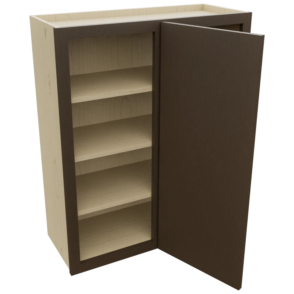 Fabuwood Luxe Canyon Oak WBC3036 Wall Corner Blind Cabinet, Open View