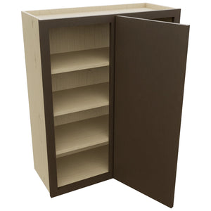 Fabuwood Luxe Canyon Oak WBC3036 Wall Corner Blind Cabinet, Open View