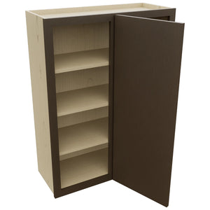 Fabuwood Luxe Canyon Oak WBC3039 Wall Corner Blind Cabinet, Open View