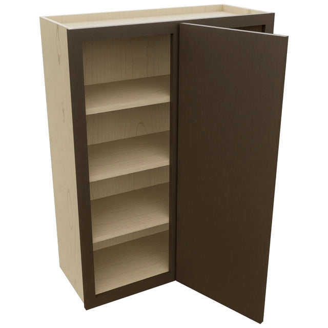 Fabuwood Luxe Canyon Oak WBC3039 Wall Corner Blind Cabinet, Open View