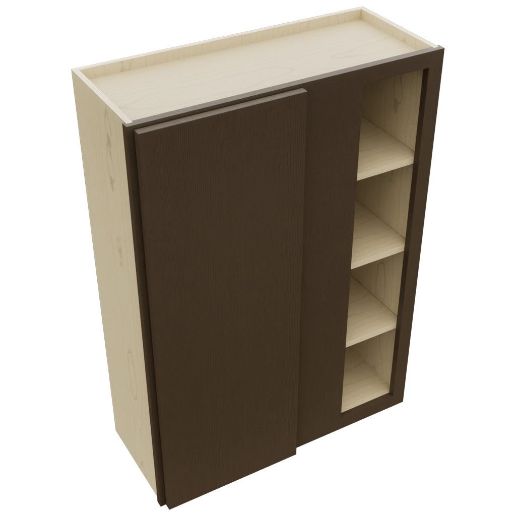 Fabuwood Luxe Canyon Oak WBC3042 Wall Corner Blind Cabinet, Top View