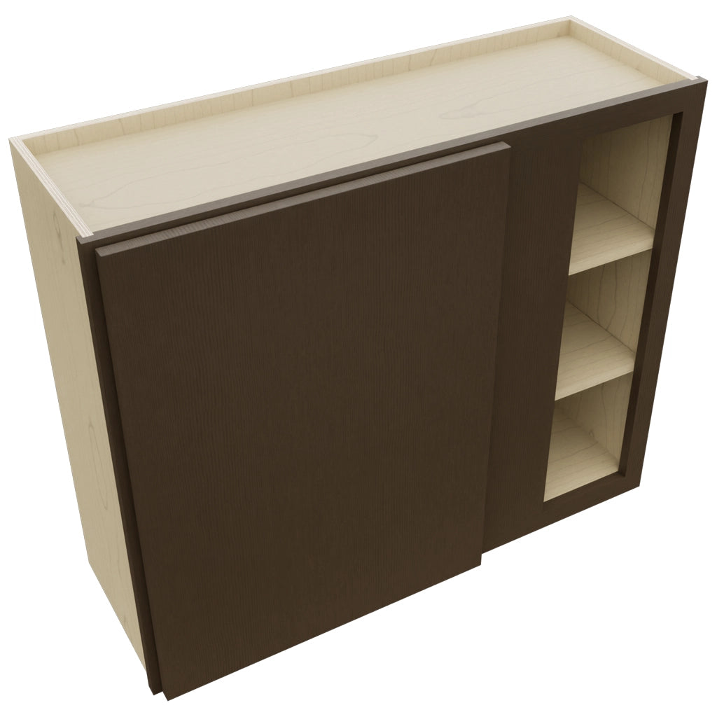 Fabuwood Luxe Canyon Oak WBC3630 Wall Corner Blind Cabinet, Top View