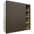 Fabuwood Luxe Canyon Oak WBC3636 Wall Corner Blind Cabinet, Front View