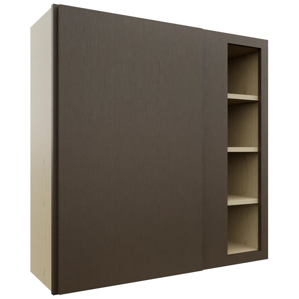 Fabuwood Luxe Canyon Oak WBC3636 Wall Corner Blind Cabinet, Front View