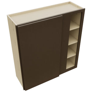 Fabuwood Luxe Canyon Oak WBC3639 Wall Corner Blind Cabinet, Top View