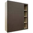 Fabuwood Luxe Canyon Oak WBC3642 Wall Corner Blind Cabinet, Front View