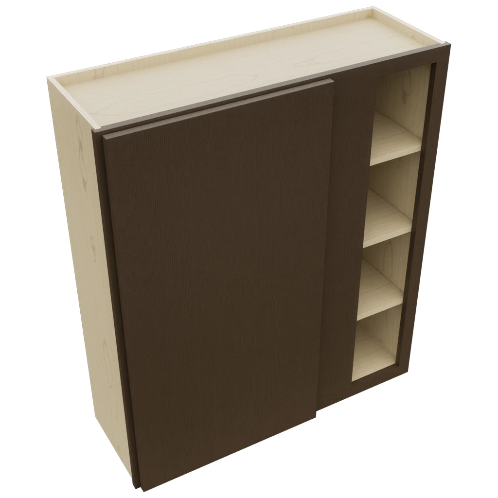 Fabuwood Luxe Canyon Oak WBC3642 Wall Corner Blind Cabinet, Top View