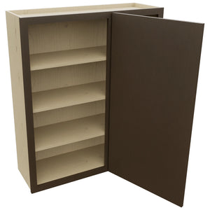 Fabuwood Luxe Canyon Oak WBC3642 Wall Corner Blind Cabinet, Open View
