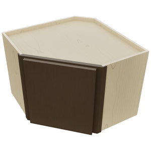 Fabuwood Luxe Canyon Oak WDC2418 Wall Corner Diagonal Cabinet, Top View