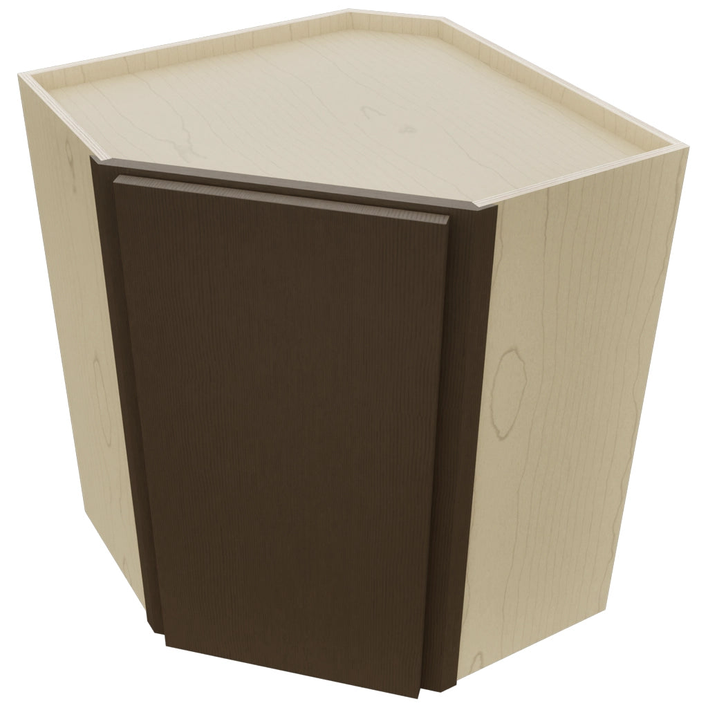 Fabuwood Luxe Canyon Oak WDC2430 Wall Corner Diagonal Cabinet, Top View