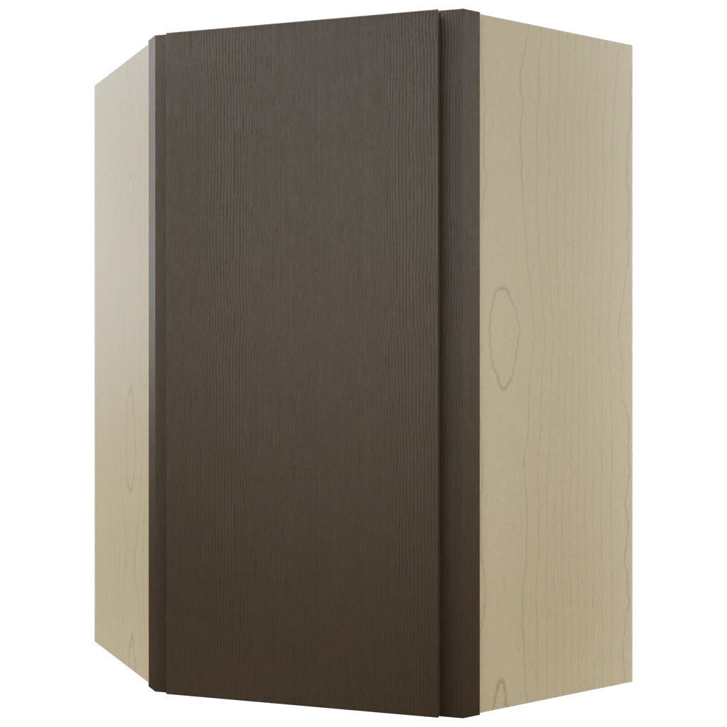 Fabuwood Luxe Canyon Oak WDC2436 Wall Corner Diagonal Cabinet, Front View
