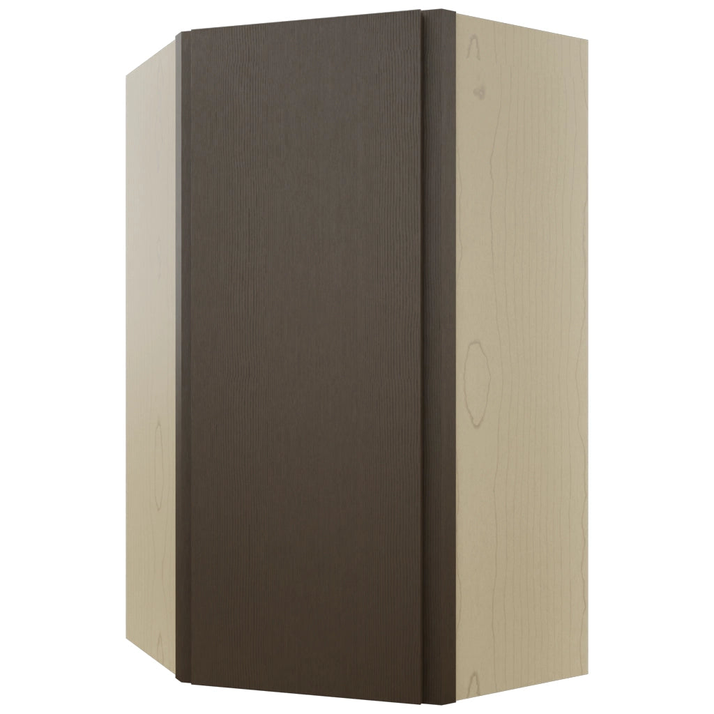 Fabuwood Luxe Canyon Oak WDC2442 Wall Corner Diagonal Cabinet, Front View