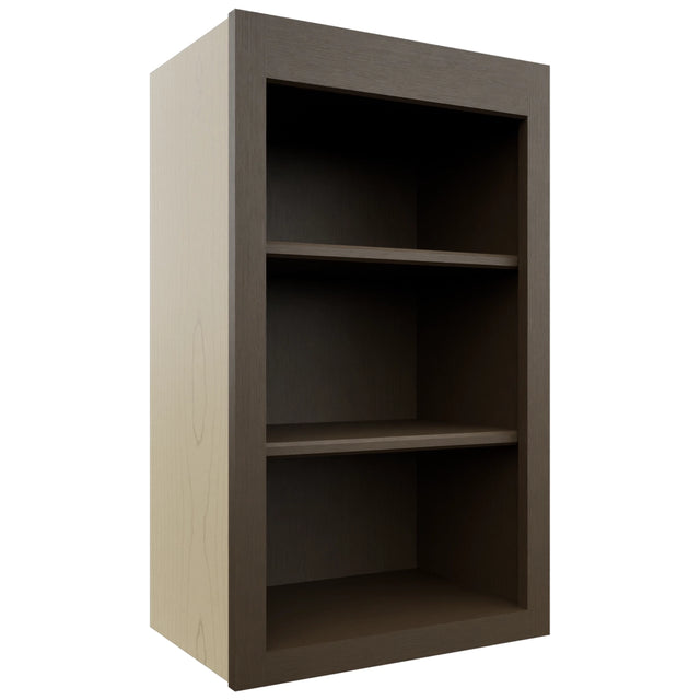 Fabuwood Luxe Canyon Oak WOS1830 Wall Open Shelf, Front View