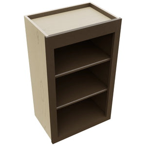 Fabuwood Luxe Canyon Oak WOS1830 Wall Open Shelf, Top View