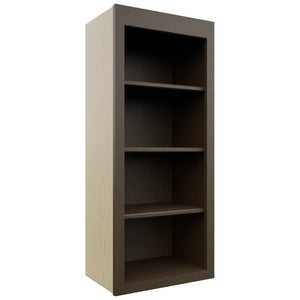 Fabuwood Luxe Canyon Oak WOS1842 Wall Open Shelf, Front View