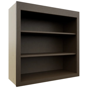 Fabuwood Luxe Canyon Oak WOS3030 Wall Open Shelf, Front View