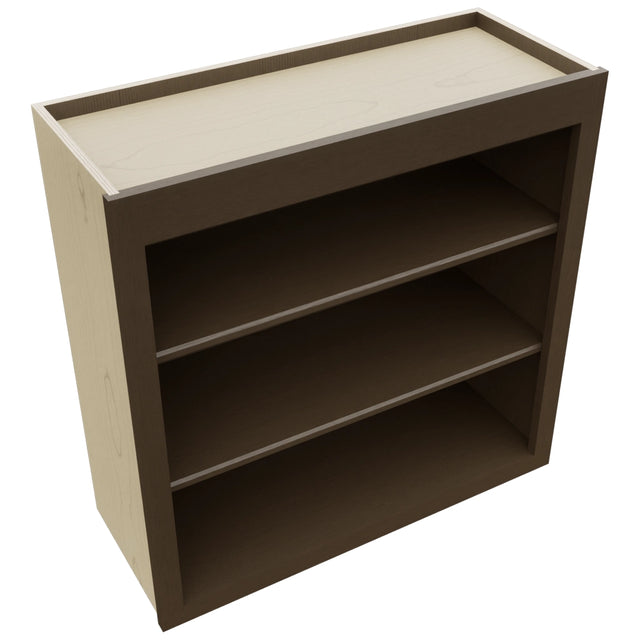 Fabuwood Luxe Canyon Oak WOS3030 Wall Open Shelf, Top View