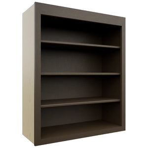 Fabuwood Luxe Canyon Oak WOS3036 Wall Open Shelf, Front View
