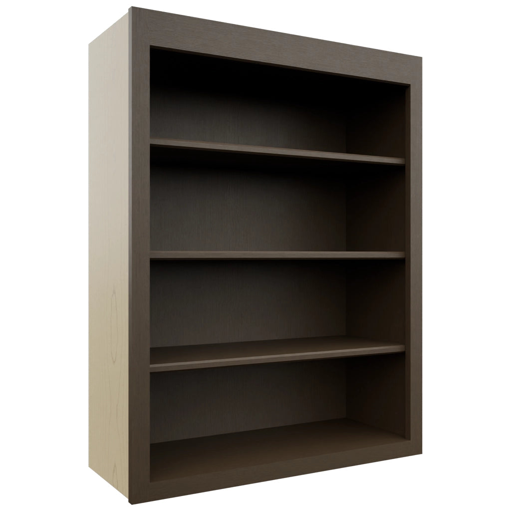 Fabuwood Luxe Canyon Oak WOS3039 Wall Open Shelf, Front View