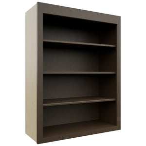 Fabuwood Luxe Canyon Oak WOS3039 Wall Open Shelf, Front View