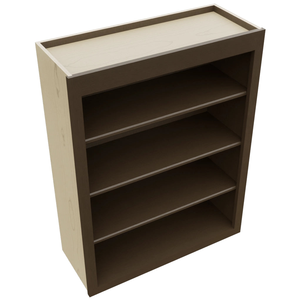Fabuwood Luxe Canyon Oak WOS3039 Wall Open Shelf, Top View