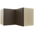 Fabuwood Luxe Canyon Oak WPC2415 Wall Corner Pie Cabinet, Front View