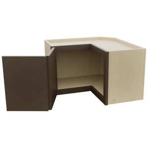 Fabuwood Luxe Canyon Oak WPC2415 Wall Corner Pie Cabinet, Open View
