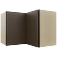 Fabuwood Luxe Canyon Oak WPC2418 Wall Corner Pie Cabinet, Front View