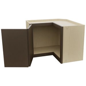 Fabuwood Luxe Canyon Oak WPC2418 Wall Corner Pie Cabinet, Open View