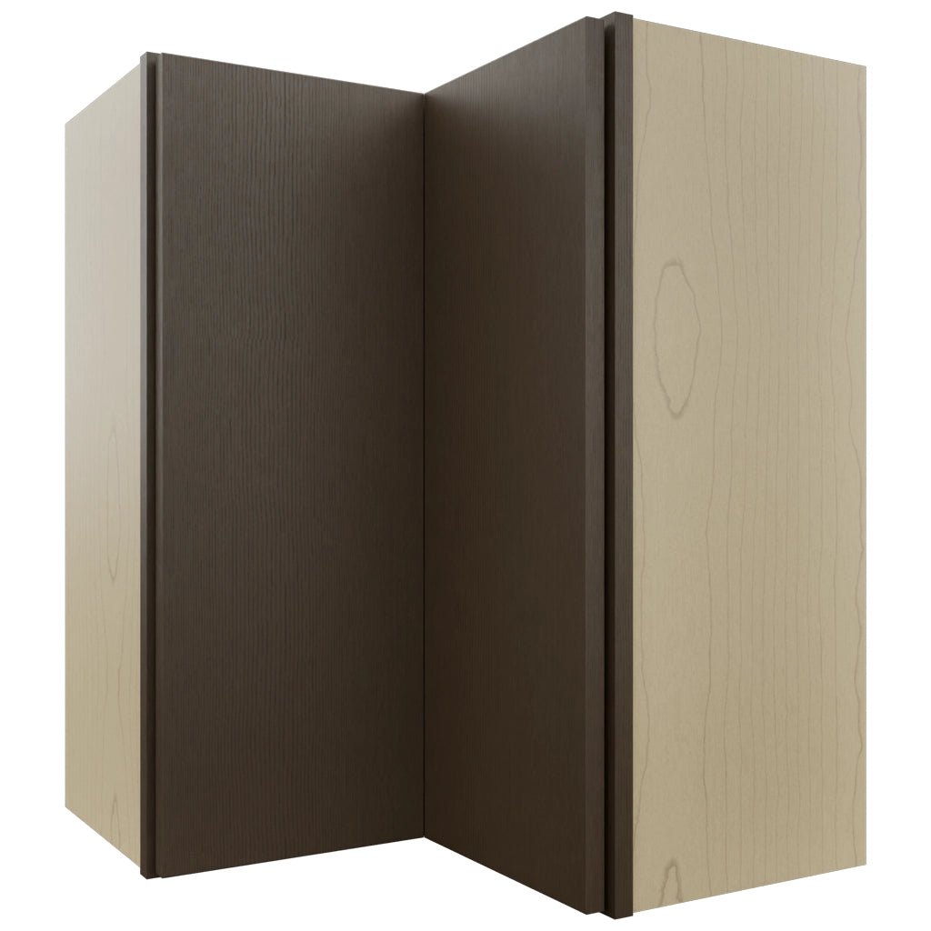 Fabuwood Luxe Canyon Oak WPC2430 Wall Corner Pie Cabinet, Front View