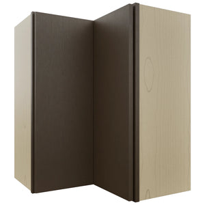 Fabuwood Luxe Canyon Oak WPC2430 Wall Corner Pie Cabinet, Front View