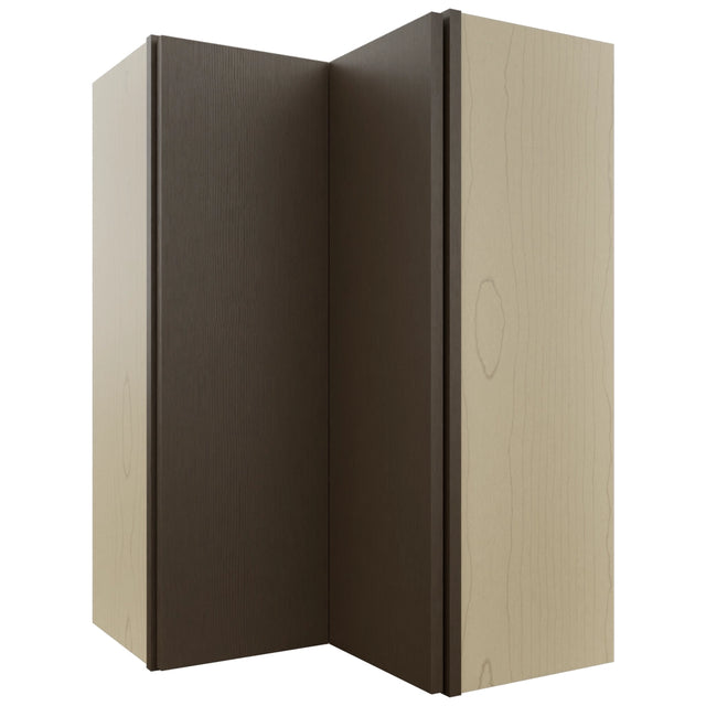 Fabuwood Luxe Canyon Oak WPC2436 Wall Corner Pie Cabinet, Front View