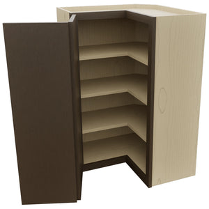 Fabuwood Luxe Canyon Oak WPC2436 Wall Corner Pie Cabinet, Open View