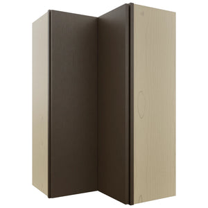 Fabuwood Luxe Canyon Oak WPC2439 Wall Corner Pie Cabinet, Front View