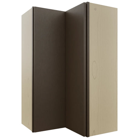 Fabuwood Luxe Canyon Oak WPC2439 Wall Corner Pie Cabinet, Front View