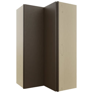 Fabuwood Luxe Canyon Oak WPC2442 Wall Corner Pie Cabinet, Front View