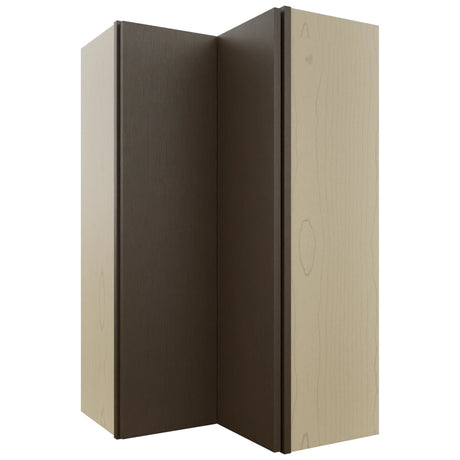 Fabuwood Luxe Canyon Oak WPC2442 Wall Corner Pie Cabinet, Front View
