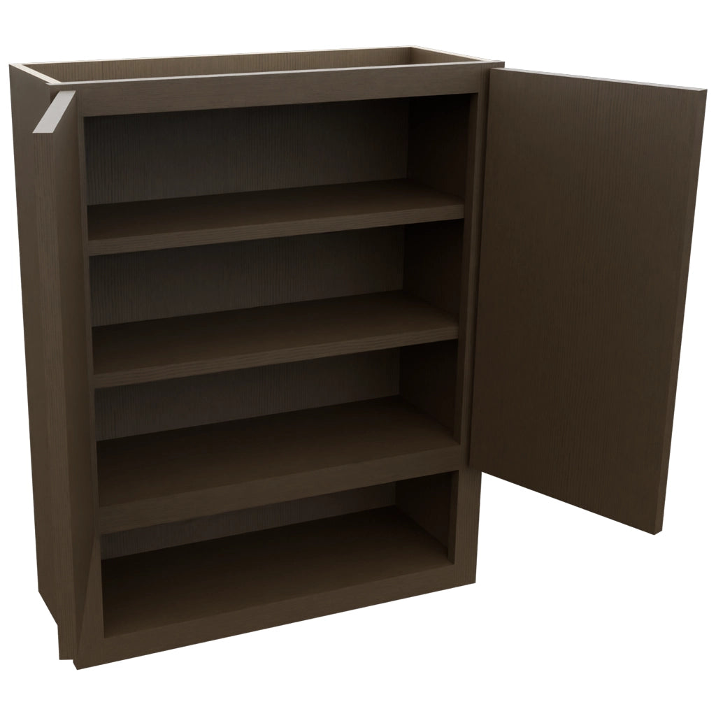 Fabuwood Luxe Canyon Oak WVS2430 Vanity Wall Storage, Open View