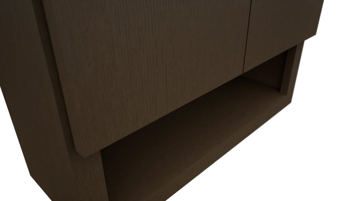 Fabuwood Luxe Canyon Oak WVS2430 Vanity Wall Storage, Detail View
