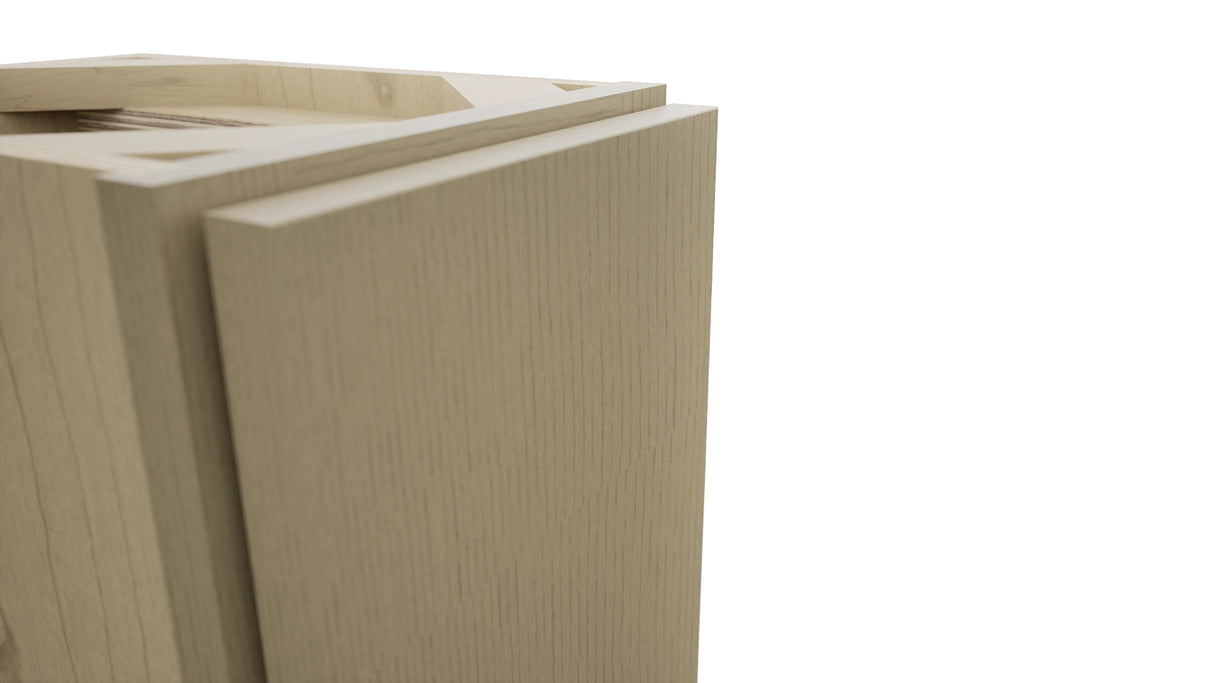 Fabuwood Luxe Desert Oak B09FD-12D Base Full Door Cabinet, Detail View