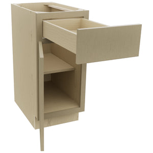 Fabuwood Luxe Desert Oak B15 Base Standard Cabinet, Open View