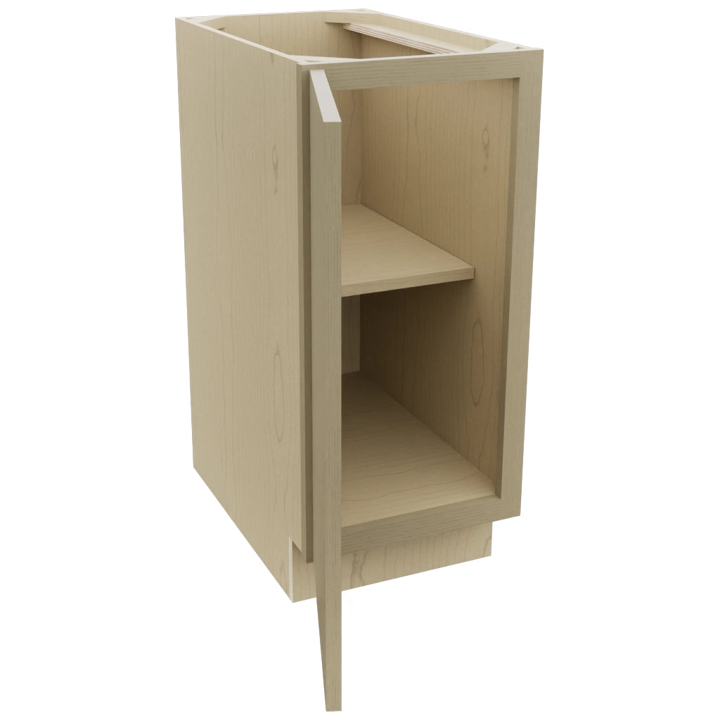 Fabuwood Luxe Desert Oak B15FD Base Full Door Cabinet, Open View