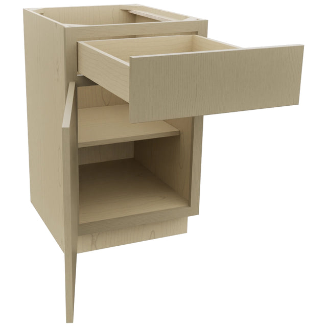 Fabuwood Luxe Desert Oak B21 Base Standard Cabinet, Open View
