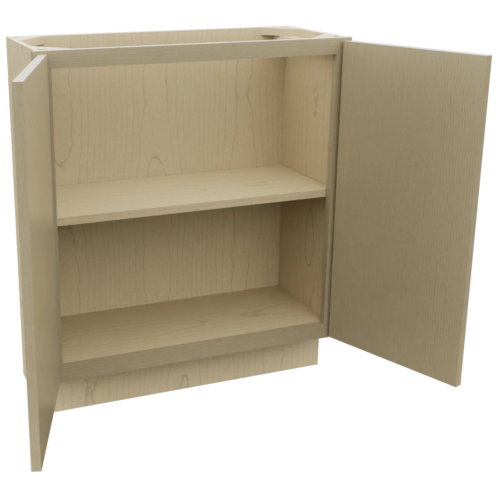 Fabuwood Luxe Desert Oak B30FD-12D Base Full Door Cabinet, Open View