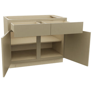 Fabuwood Luxe Desert Oak B42 Base Standard Cabinet, Open View