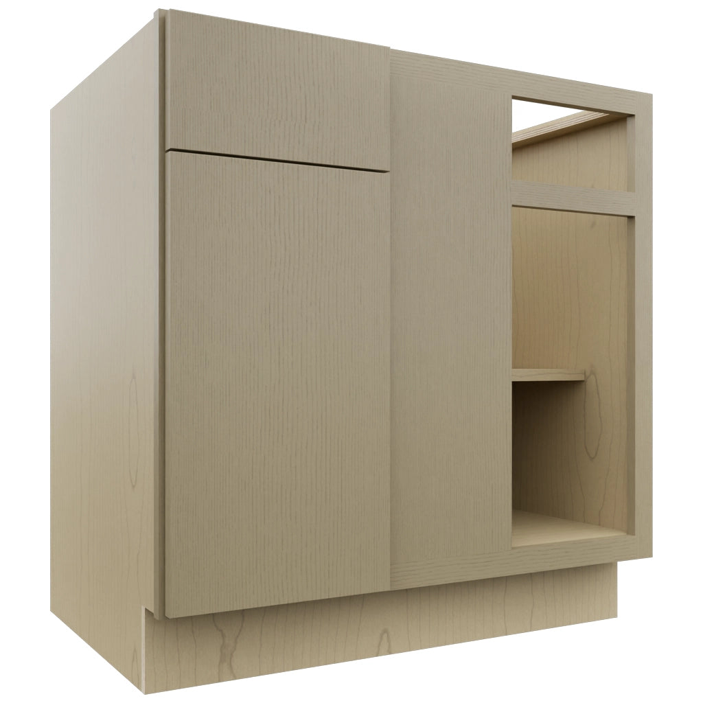 Fabuwood Luxe Desert Oak BLB39/42 Base Corner Blind Cabinet, Front View