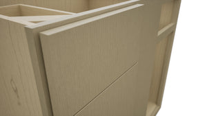 Fabuwood Luxe Desert Oak BLB39/42 Base Corner Blind Cabinet, Detail View