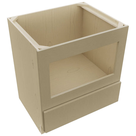 Fabuwood Luxe Desert Oak BMC30 Base Microwave Cabinet, Top View