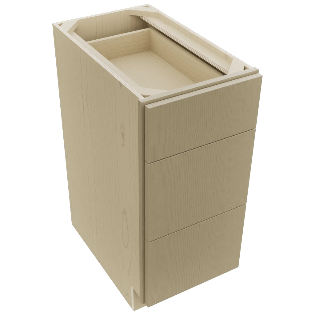 Fabuwood Luxe Desert Oak DB15 Base 3 Drawers Cabinet, Top View